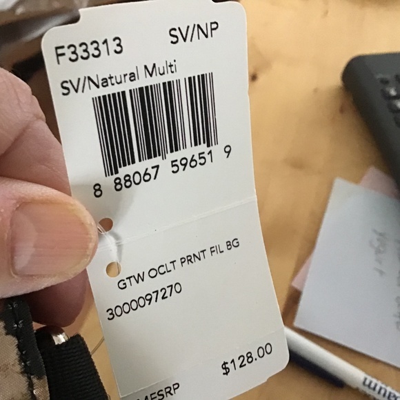 NWT ! Coach Getaway Ocelot Print Nylon File Bag - Picture 5 of 5